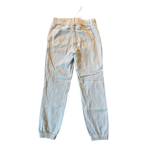 American Eagle AE Stretch Tomgirl Utility Jogger Pant Cream Cotton Knit 4 - Picture 4 of 12